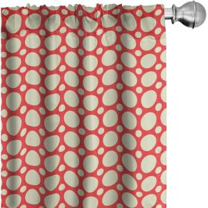 Ambesonne Bohemian Curtains, Modern Ethnic Themed Ornaments with Southwestern Inspirations, Window Treatments 2 Panel Set for Living Room Bedroom, Pair of – 28″ x 84″, Petrol Blue Paprika and Ivory(Red Yellow)