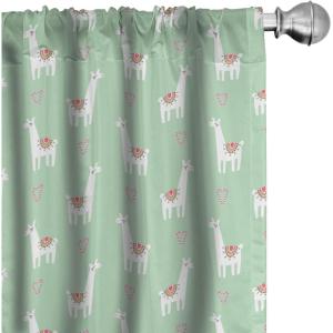 Ambesonne Botanical Curtains, Minimal Watercolor Leaves on Minimal Geometric Shapes in Cold Colors, Window Treatments 2 Panel Set for Living Room Bedroom, Pair of – 28″ x 63″, Grey Teal Slate Blue(Teal Green)