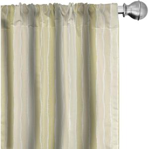 Ambesonne Botanical Curtains, Vintage Floral Pattern with Detailed Exotic Leaves from Different Trees, Window Treatments 2 Panel Set for Living Room Bedroom, Pair of – 28″ x 84″, Green and Ivory(Pale Yellow Champagne)
