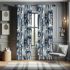 Ambesonne Botanical Curtains, Vintage Floral Pattern with Detailed Exotic Leaves from Different Trees, Window Treatments 2 Panel Set for Living Room Bedroom, Pair of – 28″ x 84″, Green and Ivory(Blue Indigo Dark Coral)