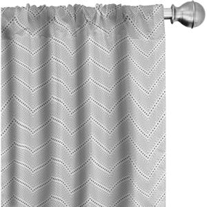 Ambesonne Botanical Curtains, Watercolor Fall Branches and Geometric Mid Century Modern Autumnal Art, Window Treatments 2 Panel Set for Living Room Bedroom, Pair of – 28″ x 84″, Forest Green Rust Tan(Pale Grey)