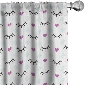 Ambesonne Botanical Curtains, Watercolor Fall Branches and Geometric Mid Century Modern Autumnal Art, Window Treatments 2 Panel Set for Living Room Bedroom, Pair of – 28″ x 84″, Forest Green Rust Tan(Blue Fuchsia)