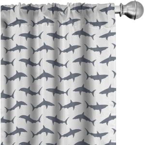 Ambesonne Botanical Curtains, Watercolor Fall Branches and Geometric Mid Century Modern Autumnal Art, Window Treatments 2 Panel Set for Living Room Bedroom, Pair of – 28″ x 84″, Forest Green Rust Tan(Grey and Black)