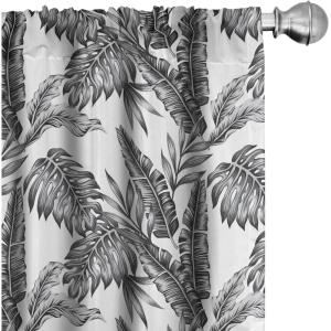 Ambesonne Cats Curtains, Modern Scandi Pattern of Kitten Love with Romantic Hearts Cartoon Design, Window Treatments 2 Panel Set for Living Room Bedroom, Pair of – 28″ x 63″, Ginger Olive Green White(White and Black)