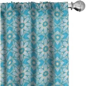 Ambesonne Cats Curtains, Modern Scandi Pattern of Kitten Love with Romantic Hearts Cartoon Design, Window Treatments 2 Panel Set for Living Room Bedroom, Pair of – 28″ x 63″, Ginger Olive Green White(Sky Blue Blue)