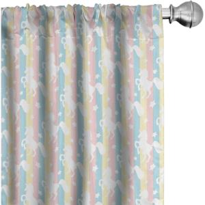 Ambesonne Cats Curtains, Modern Scandi Pattern of Kitten Love with Romantic Hearts Cartoon Design, Window Treatments 2 Panel Set for Living Room Bedroom, Pair of – 28″ x 63″, Ginger Olive Green White(Pale Blue)