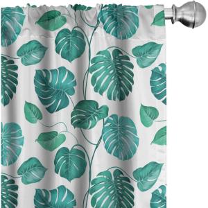 Ambesonne Cats Curtains, Modern Scandi Pattern of Kitten Love with Romantic Hearts Cartoon Design, Window Treatments 2 Panel Set for Living Room Bedroom, Pair of – 28″ x 63″, Ginger Olive Green White(Green White)