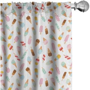Ambesonne Christmas Curtains, Tree Branches Spruce Leaves Balls Bells Cones Poinsettia Flowers Mistletoe Berry, Window Treatments 2 Panel Set for Living Room Bedroom, Pair of – 28″ x 63″, Ruby Green(Blush Cream)