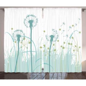 Ambesonne Christmas Curtains, Wooden Rustic Log Cottage Scenery in The Winter Season Warm Moonlight, Living Room Bedroom Window Drapes 2 Panel Set, 108 X 84, White Navy(Khaki Green)