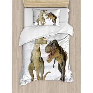 Ambesonne Christmas Duvet Cover Set, Floral Winter Red Bird Hat and Scarf on Blooming Tree Nature Inspired, Decorative 3 Piece Bedding Set with 2 Pillow Shams, Queen Size, Burgundy Green(Brown Ivory)