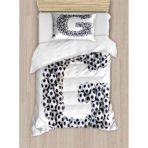 Ambesonne Christmas Duvet Cover Set, Watercolor Christmas Theme Fir Trees Abstract Silhouettes Illustration, Decorative 3 Piece Bedding Set with 2 Pillow Shams, Queen Size, Green Seafoam(Black Print)