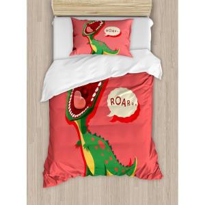 Ambesonne Christmas Duvet Cover Set, Xmas Baubles on Snow with Snowflakes Ice Holiday Humanitarian Artwork Illustration, Decorative 3 Piece Bedding Set with 2 Pillow Shams, Queen Size, White Red(Dark Grey)