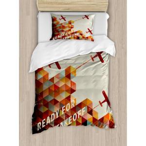Ambesonne Christmas Duvet Cover Set, Xmas Baubles on Snow with Snowflakes Ice Holiday Humanitarian Artwork Illustration, Decorative 3 Piece Bedding Set with 2 Pillow Shams, Queen Size, White Red(Burnt Orange)