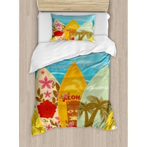 Ambesonne Christmas Duvet Cover Set, Xmas Baubles on Snow with Snowflakes Ice Holiday Humanitarian Artwork Illustration, Decorative 3 Piece Bedding Set with 2 Pillow Shams, Queen Size, White Red(Blue Mustard)