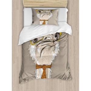 Ambesonne Christmas Duvet Cover Set, Xmas Baubles on Snow with Snowflakes Ice Holiday Humanitarian Artwork Illustration, Decorative 3 Piece Bedding Set with 2 Pillow Shams, Queen Size, White Red(Taupe Beige Yellow)