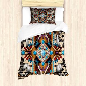Ambesonne Christmas Duvet Cover Set, Xmas Baubles on Snow with Snowflakes Ice Holiday Humanitarian Artwork Illustration, Decorative 3 Piece Bedding Set with 2 Pillow Shams, Queen Size, White Red(Blue Orange Beige)