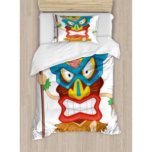Ambesonne Christmas Duvet Cover Set, Xmas Baubles on Snow with Snowflakes Ice Holiday Humanitarian Artwork Illustration, Decorative 3 Piece Bedding Set with 2 Pillow Shams, Queen Size, White Red(Brown Coral)