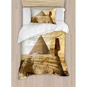 Ambesonne Christmas Duvet Cover Set, Xmas Baubles on Snow with Snowflakes Ice Holiday Humanitarian Artwork Illustration, Decorative 3 Piece Bedding Set with 2 Pillow Shams, Queen Size, White Red(Sand Beige)