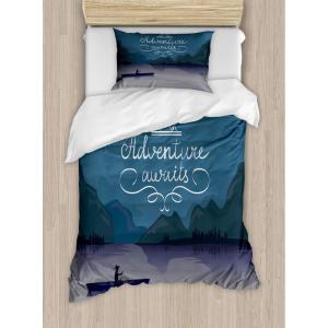 Ambesonne Christmas Duvet Cover Set, Xmas Baubles on Snow with Snowflakes Ice Holiday Humanitarian Artwork Illustration, Decorative 3 Piece Bedding Set with 2 Pillow Shams, Queen Size, White Red(Purple Grey)