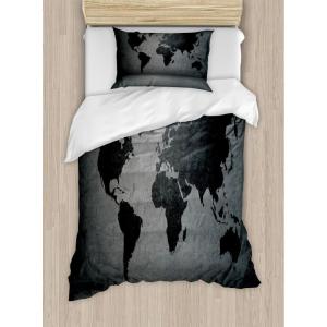 Ambesonne Christmas Duvet Cover Set, Xmas Baubles on Snow with Snowflakes Ice Holiday Humanitarian Artwork Illustration, Decorative 3 Piece Bedding Set with 2 Pillow Shams, Queen Size, White Red(Black Grey)