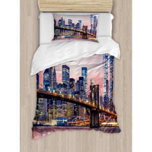 Ambesonne Christmas Duvet Cover Set, Xmas Baubles on Snow with Snowflakes Ice Holiday Humanitarian Artwork Illustration, Decorative 3 Piece Bedding Set with 2 Pillow Shams, Queen Size, White Red(Aqua Blue)