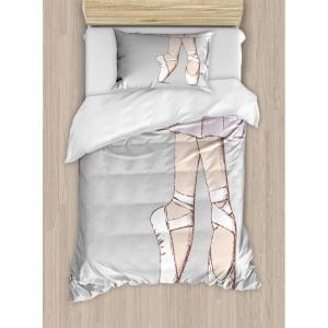 Ambesonne Christmas Duvet Cover Set, Xmas Baubles on Snow with Snowflakes Ice Holiday Humanitarian Artwork Illustration, Decorative 3 Piece Bedding Set with 2 Pillow Shams, Queen Size, White Red(Champagne Umber)