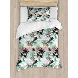 Ambesonne Christmas Duvet Cover Set, Xmas Baubles on Snow with Snowflakes Ice Holiday Humanitarian Artwork Illustration, Decorative 3 Piece Bedding Set with 2 Pillow Shams, Queen Size, White Red(Almond Green)