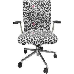 Ambesonne Christmas Office Chair Cover, Colorful Christmas Balls Different Retro Pattern Holiday Celebration, Stretchable Decorative Universal Size High Back Printed Slipcover, Blue Grey Purple Yellow(Grey Pink)