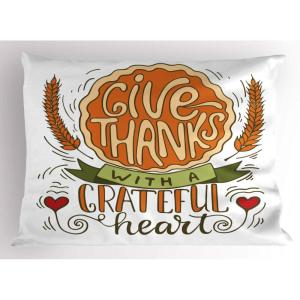Ambesonne Christmas Pillow Sham, Snowy Winter Tree Branches Berries Bullfinch Birds Snowman Hat, Decorative Standard Size Printed Pillowcase, 26″ X 20″, Almond Green Orange(Ruby Pale Grey)