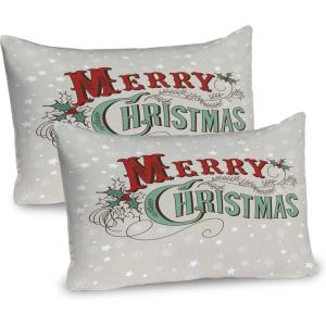 Ambesonne Christmas Pillow Sham, Snowy Winter Tree Branches Berries Bullfinch Birds Snowman Hat, Decorative Standard Size Printed Pillowcase, 26″ X 20″, Almond Green Orange(Eggshell Sea Green Ruby)