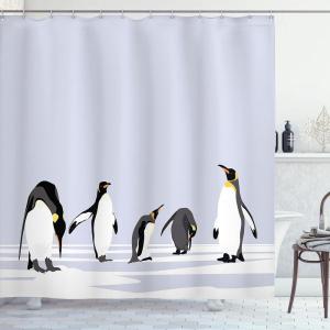 Ambesonne Christmas Shower Curtain, Nautical Elements Sea Life Theme with Noel Tree Winter Season, Cloth Fabric Bathroom Decor Set with Hooks, 69″ W x 70″ L, Beige Cream(White Lilac)