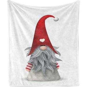 Ambesonne Christmas Throw Blanket, Traditional Xmas Pinecone and Leaves Ornate on Plaid Background Print, Flannel Fleece Accent Piece Soft Couch Cover for Adults, 50″ x 60″, Cocoa Brown Sage Green(Grey Ruby)