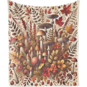 Ambesonne Christmas Throw Blanket, Xmas Eve Starry Night in Snowy Town with Starry Sky Reindeer and Moon, Flannel Fleece Accent Piece Soft Couch Cover for Adults, 70″ x 90″, Cocoa Dark Slate Blue(Cinnamon Fawn Orange)