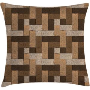 Ambesonne Christmas Throw Pillow Cushion Cover, Featured Xmas Baubles with Ribbon Holiday Wish Artwork Image Illustration, Decorative Square Accent Pillow Case, 20″ X 20″, White and Beige(Beige Pale Brown)