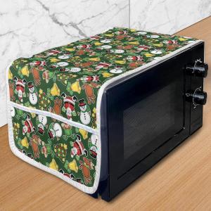 Ambesonne Christmas Washing Machine Organizer, Vivid of Joyous Holiday Celebration Jumping Dancing Cheery Cartoon for Yule, Anti-slip Fabric Cover for Washers and Dryers, 47″ x 18.5″, Multicolor(Multicolor)