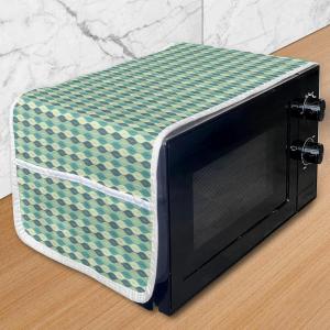Ambesonne Christmas Washing Machine Organizer, Xmas Santa Claus Tree on Colorful Polka Dot Backdrop Surprise Boxes Artwork, Anti-slip Fabric Cover for Washers and Dryers, 47″ x 18.5″, Green and Red(Sea Green Petrol Blue)