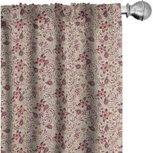 Ambesonne Christmas Window Curtains, Xmas Santa Claus Tree on Colorful Polka Dot Backdrop Gift Boxes Colorful Art, Lightweight Decor 2-Panel Set with Rod Pocket, Pair of – 28″ x 84″, Green Vermilion(Maroon Coral)