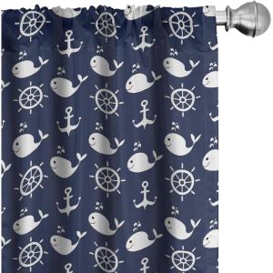 Ambesonne Christmas Window Curtains, Xmas Santa Claus Tree on Colorful Polka Dot Backdrop Gift Boxes Colorful Art, Lightweight Decor 2-Panel Set with Rod Pocket, Pair of – 28″ x 84″, Green Vermilion(Dark Blue)