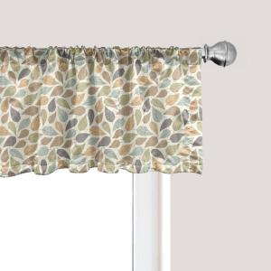 Ambesonne Christmas Window Valance, Tree Branches Spruce Leaves Balls Bells Cones Poinsettia Flowers Mistletoe Berry, Curtain Valance for Kitchen Bedroom Decor with Rod Pocket, 54″ X 18″, Ruby Green(Ivory Multicolor)