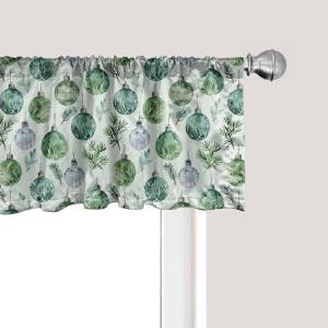 Ambesonne Cinco de Mayo Kitchen Curtains, Mexican Serape Colorful Stripes Vertical Lines Latino Design Illustration, Window Drapes 2 Panel Set for Kitchen Cafe Decor, 55″ x 39″, Red Green(Pale Mint Green and White)