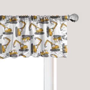 Ambesonne Cinco de Mayo Kitchen Curtains, Mexican Serape Colorful Stripes Vertical Lines Latino Design Illustration, Window Drapes 2 Panel Set for Kitchen Cafe Decor, 55″ x 39″, Red Green(Apricot and Grey)