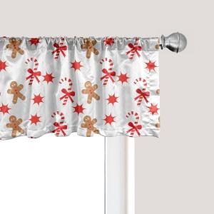 Ambesonne Cinco de Mayo Kitchen Curtains, Mexican Serape Colorful Stripes Vertical Lines Latino Design Illustration, Window Drapes 2 Panel Set for Kitchen Cafe Decor, 55″ x 39″, Red Green(Brown Orange)