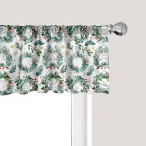 Ambesonne Cinco de Mayo Kitchen Curtains, Mexican Serape Colorful Stripes Vertical Lines Latino Design Illustration, Window Drapes 2 Panel Set for Kitchen Cafe Decor, 55″ x 39″, Red Green(Laurel Green and Vermilion)