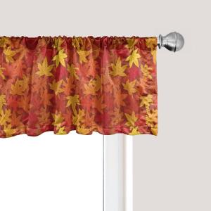 Ambesonne Cinco de Mayo Kitchen Curtains, Mexican Serape Colorful Stripes Vertical Lines Latino Design Illustration, Window Drapes 2 Panel Set for Kitchen Cafe Decor, 55″ x 39″, Red Green(Burnt Orange)