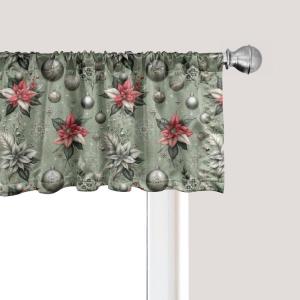 Ambesonne Cinco de Mayo Kitchen Curtains, Mexican Serape Colorful Stripes Vertical Lines Latino Design Illustration, Window Drapes 2 Panel Set for Kitchen Cafe Decor, 55″ x 39″, Red Green(Laurel Green Coral Grey)