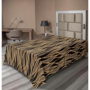 Ambesonne Damask Flat Sheet, Simple Design Neutral Colors Floral Boho Artwork on Darkened Backdrop, Soft Comfortable Top Sheet Decorative Bedding 1 Piece, California King, Charcoal Grey Grey Teal(Cocoa Dark Taupe Grey)