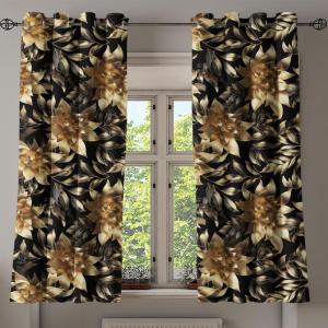 Ambesonne Delicate Roses Grommet Curtain, Retro Themed Garden Scene Flowers Vintage with Neutral Colors, Decorative 2-Panel Window Drapes for Bedroom Living Room, 50″ x 84″, Pale Peach Pale Grey Dust(Amber Pale Yellow Dimgray)