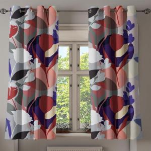 Ambesonne Delicate Roses Grommet Curtain, Retro Themed Garden Scene Flowers Vintage with Neutral Colors, Decorative 2-Panel Window Drapes for Bedroom Living Room, 50″ x 84″, Pale Peach Pale Grey Dust(Raspberry Quartz Coral)
