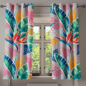 Ambesonne Delicate Roses Grommet Curtain, Retro Themed Garden Scene Flowers Vintage with Neutral Colors, Decorative 2-Panel Window Drapes for Bedroom Living Room, 50″ x 84″, Pale Peach Pale Grey Dust(Fern Green Pastel Pink)