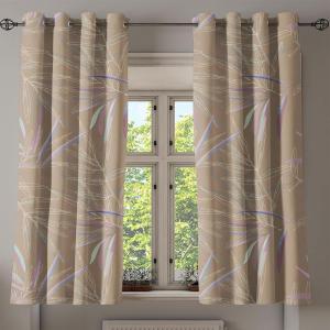 Ambesonne Delicate Roses Grommet Curtain, Retro Themed Garden Scene Flowers Vintage with Neutral Colors, Decorative 2-Panel Window Drapes for Bedroom Living Room, 50″ x 84″, Pale Peach Pale Grey Dust(Pale Lilac Khaki Cream)